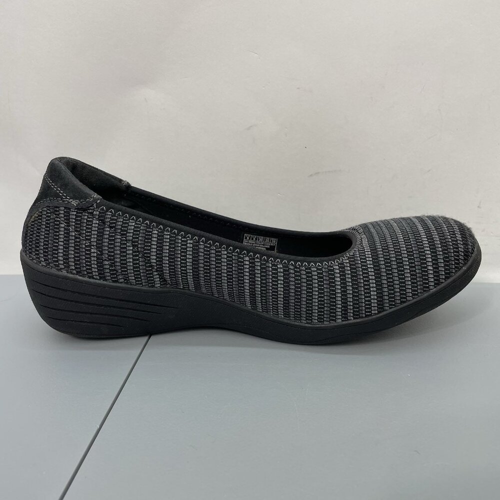 Skechers Kiss Secret Wedge Pumps Shoes Stretch Fit Comfort Slip On Black Women 9 - Picture 10 of 13